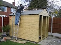 Shed roof felted in Bolton